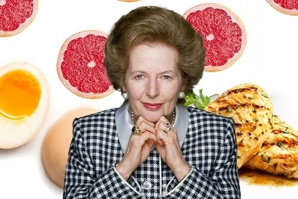 Margaret Thatcher e la sua dieta